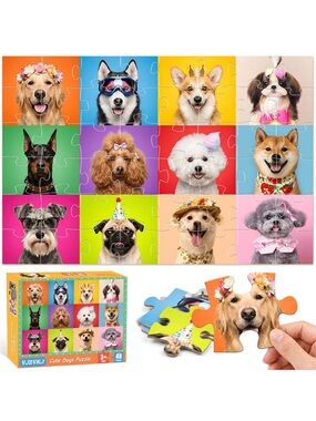 Jumbo floor puzzle for kids ages 3-5, 48 piece large puzzle